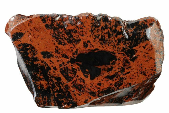 Polished Mahogany Obsidian Section - Mexico #153560